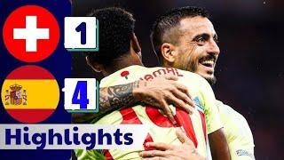 Switzerland 1-4 Spain ll Goals & Highlights ll UEFA Nations League 2024-25