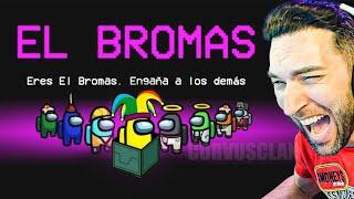 "EL BROMAS" en Among Us  NUEVO MOD ROL (The Jester) 