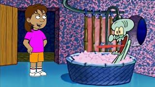 Dora Drops By Squidward's House And Gets Grounded