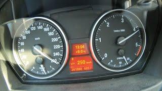 BMW 330d E90 top speed test 0-250 km/h acceleration