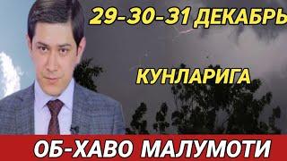 29-30-31  ДЕКАБРЬ КУНЛАРИ УЧУН ОБ ХАВО МАЛУМОТИ, ob havo.