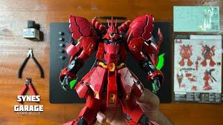 Sazabi RG 1/144 | ASMR BUILD | MSN-04 Sazabi (MSN-04 サザビー) | Bandai