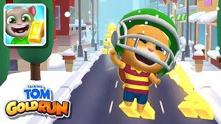 Talking Tom Gold Run Snow Board World 20 minutes Gameplay - Ginger