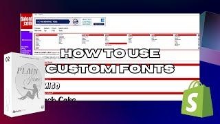 How To Use Custom Fonts With Plain Jane