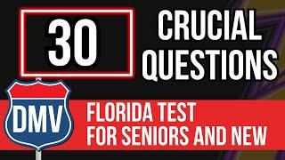 Florida DMV Practice Test 2024 - For Seniors and New Permit (Official Written Test)