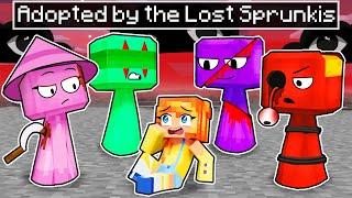 ADOPTED by the LOST SPRUNKIS in Minecraft!