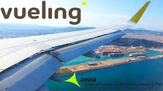 Vueling Airbus A320 Landing in Barcelona (BCN)