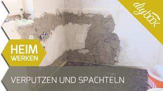 Verputzen und spachteln