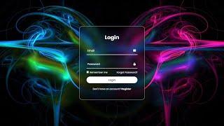 Responsive Animated Login Form using HTML and CSS