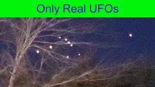 Fleet of UFOs over Inverness, Florida.