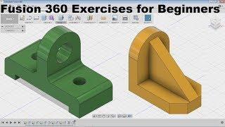 Fusion 360 Modeling for Beginners | Fusion 360 Practice Exercises for Beginners - 4