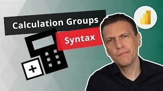 Scripting syntax for DAX calculation groups