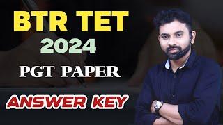 2024 BTR TET PGT Answer Key || Pedagogy #assamtet