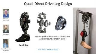 Prof. Gregg talk on the quasi-direct drive robotic prosthetic leg for IROS 2020