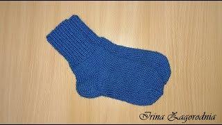 Children's socks for 27-33 size (4-7 years). Children's knitted socks-master class from Irina