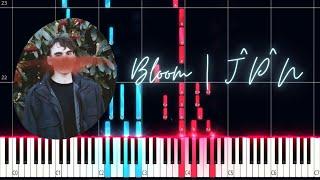 Bloom | j^p^n PIANO TUTORIAL (Sheet in the description)#amend