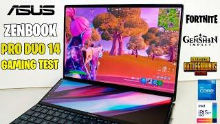 ASUS ZenBook Pro Duo 14 2022 en Perú: Gaming Test: Fortnite, Genshin Impact y PUBG (Core i7 12° Gen)