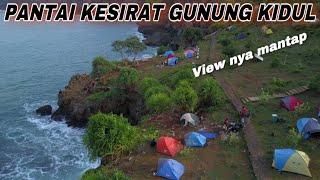 camping pantai kesirat gunung kidul, view pantai kesirat, | video dji mavic pro