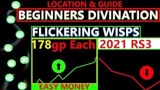 Runescape 3 Flickering Wisp Beginner Divination Location & Guide RS3 2021