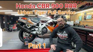 Honda CBR 900 RR Fireblade Full Valve Service Part 1 Classic Superbike Motorcycle with Motul NGEN 7