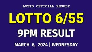 6/55 LOTTO RESULT TODAY 9PM DRAW March 6, 2024 Wednesday PCSO GRAND LOTTO 6/55 Draw Tonight