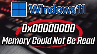 Referenced Memory at 0x00000000 the Memory Could Not Be Read in Windows 11/10 [Solved]