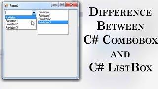 050 - Difference Between C# Combobox and C# ListBox