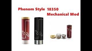 New Phenom 18350 style Mechanical Mod tube from Wejoytech