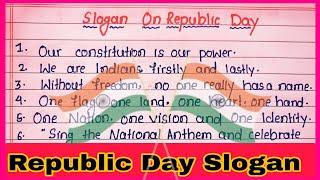 10 Best Slogan on Republic day in English l Republic day slogan l