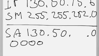 Finding the subnet address