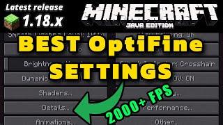 Minecraft Java 1.18.1 Best Optimal OptiFine Settings for More FPS Boost Performance Settings