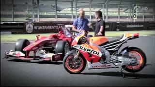 f1 vs motogp (El coche y la moto más rápidos del mundo)