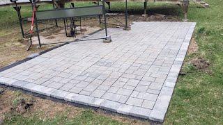 How to Make a Patio Deck with Pavers and Brock Paver Base Boards from Home Depot DIY Tips