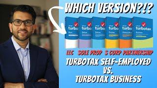 Which TurboTax Version for Your Business? LLC vs. S Corp vs. Partnership vs. Sole Prop