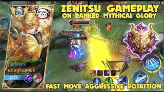 LANCELOT AS ZENITSU  DEMON SLAYER GAMEPLAY RANKED MOBILE LEGENDS BANG BANG