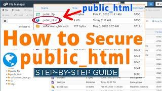 How to secure 'public html'?