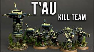 I BUILT AND PAINTED A TAU KILL TEAM (WARHAMMER 40K)