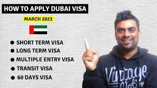 How to Apply DUBAI TOURIST VISA online for INDIANS in 2023 | Short Term Visa, Multiple Entry Visa