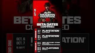 The Modern Warfare 3 2023 BETA Dates