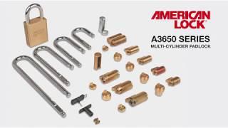 American Lock A3650 Series Quick-Change Shackle Feature