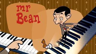 Mr Bean animated theme song on piano