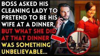 Rich young man proposes to cleaning lady at dinner. Her reaction is surprising…