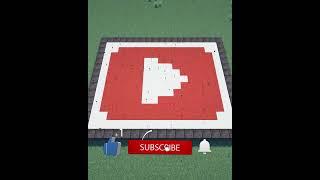 Minecraft Falling Pixel Art Youtube Logo | #shorts