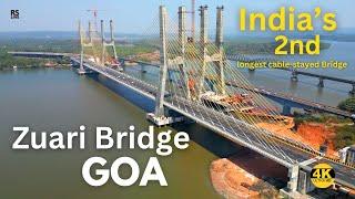 Zuari bridge Goa India | #rslive | 4K