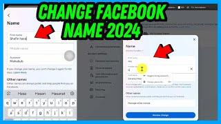 How to change your name on facebook (2024 UPDATED)