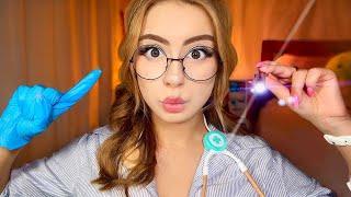 ASMR Nurse but YOU’RE her FIRST PATIENT  FAST Medical Exam, Cranial Nerve, Eyes, Ears for SLEEP 
