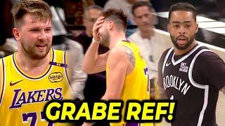 Grabe ang ginawa ng referee, di makapaniwala si Luka! | Nets vs Lakers, RAISE THE ROOF si LeBron!