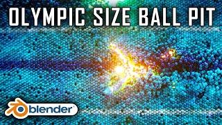 Olympic Size Ball Pit - Blender animation