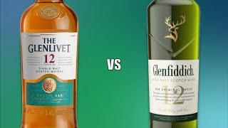 Glenlivet 12 vs  Glenfiddich 12 Year Old Single Malt Scotch Whisky