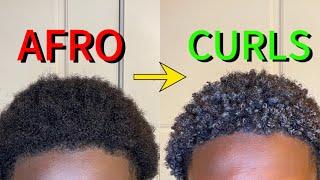 Unlock Your Natural Curl Pattern (Afro To Curls)